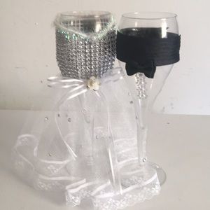 Wedding champagne glasses